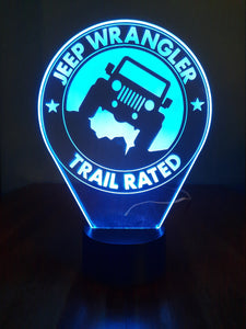 Awesome "Jeep Wrangler, Trail Rated LED Jeep Lamp (1271)