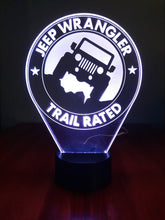 Load image into Gallery viewer, Awesome &quot;Jeep Wrangler, Trail Rated LED Jeep Lamp (1271)