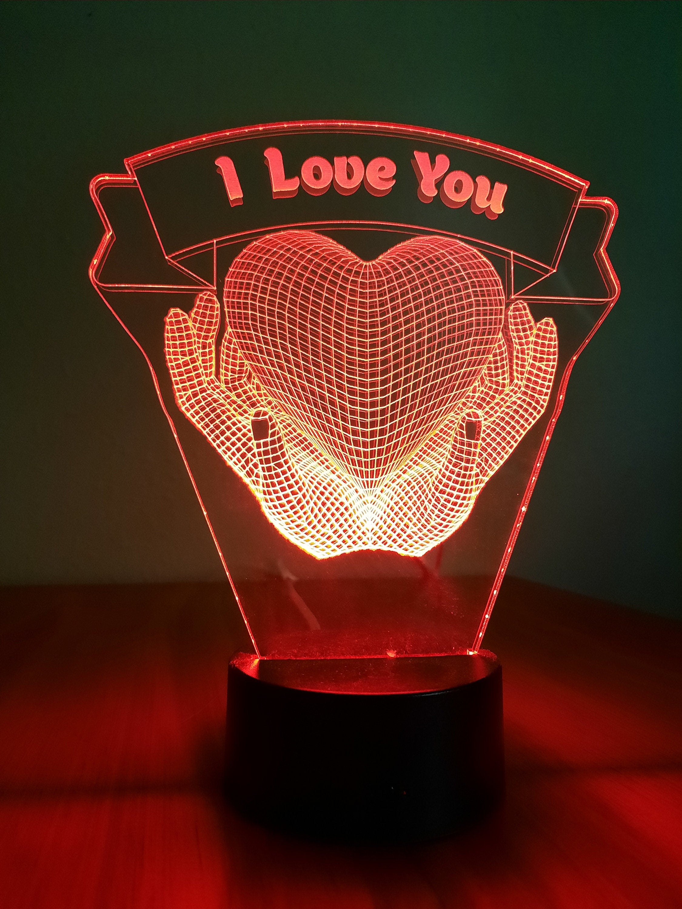 Awesome "Hands Holding a Heart" LED Lamp (1120) - FREE SHIPPING!