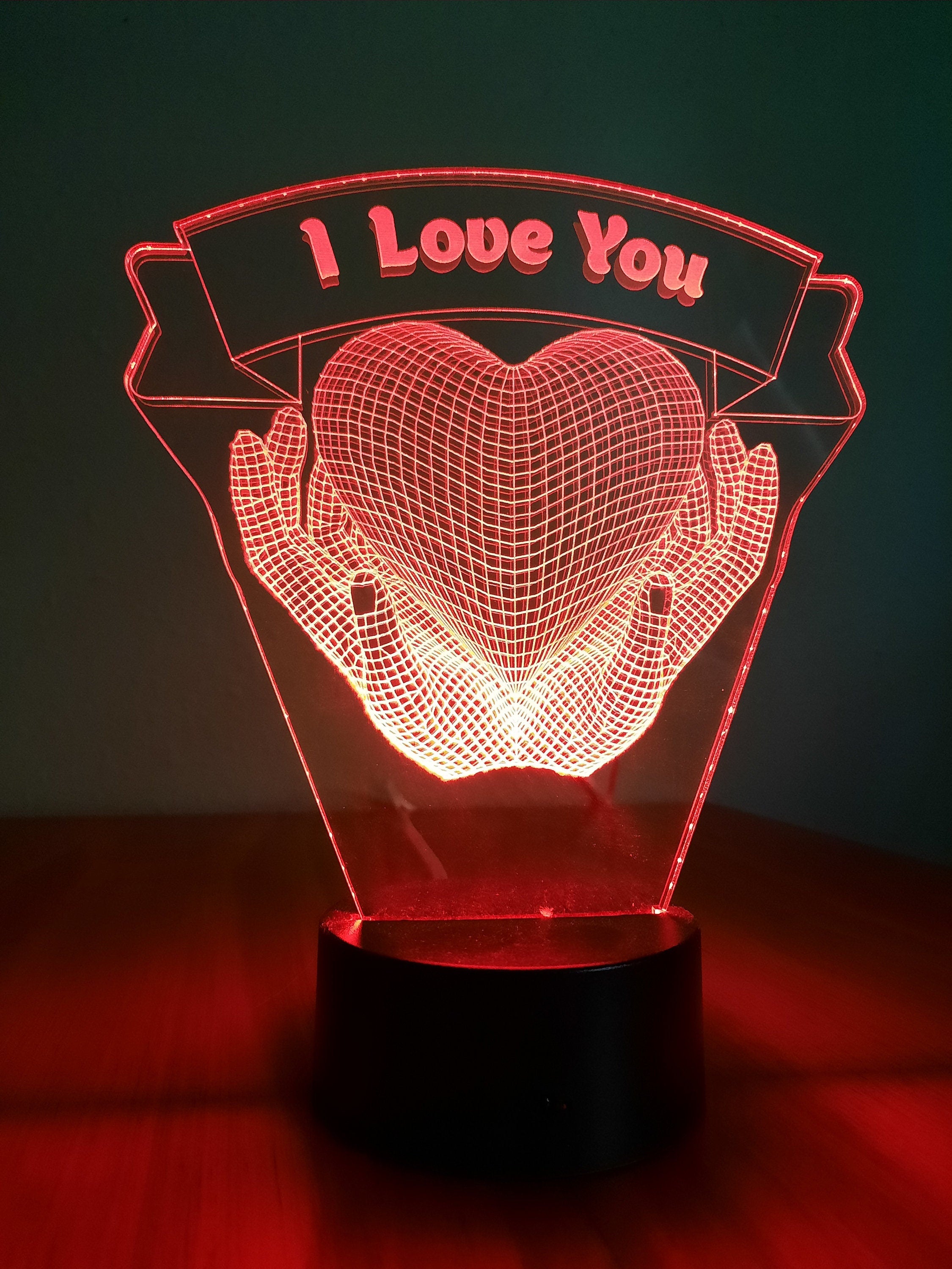 Awesome "Hands Holding a Heart" LED Lamp (1120) - FREE SHIPPING!