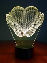 Load image into Gallery viewer, Awesome &quot;Hands Holding a Heart&quot; LED Lamp (1104) - FREE SHIPPING!