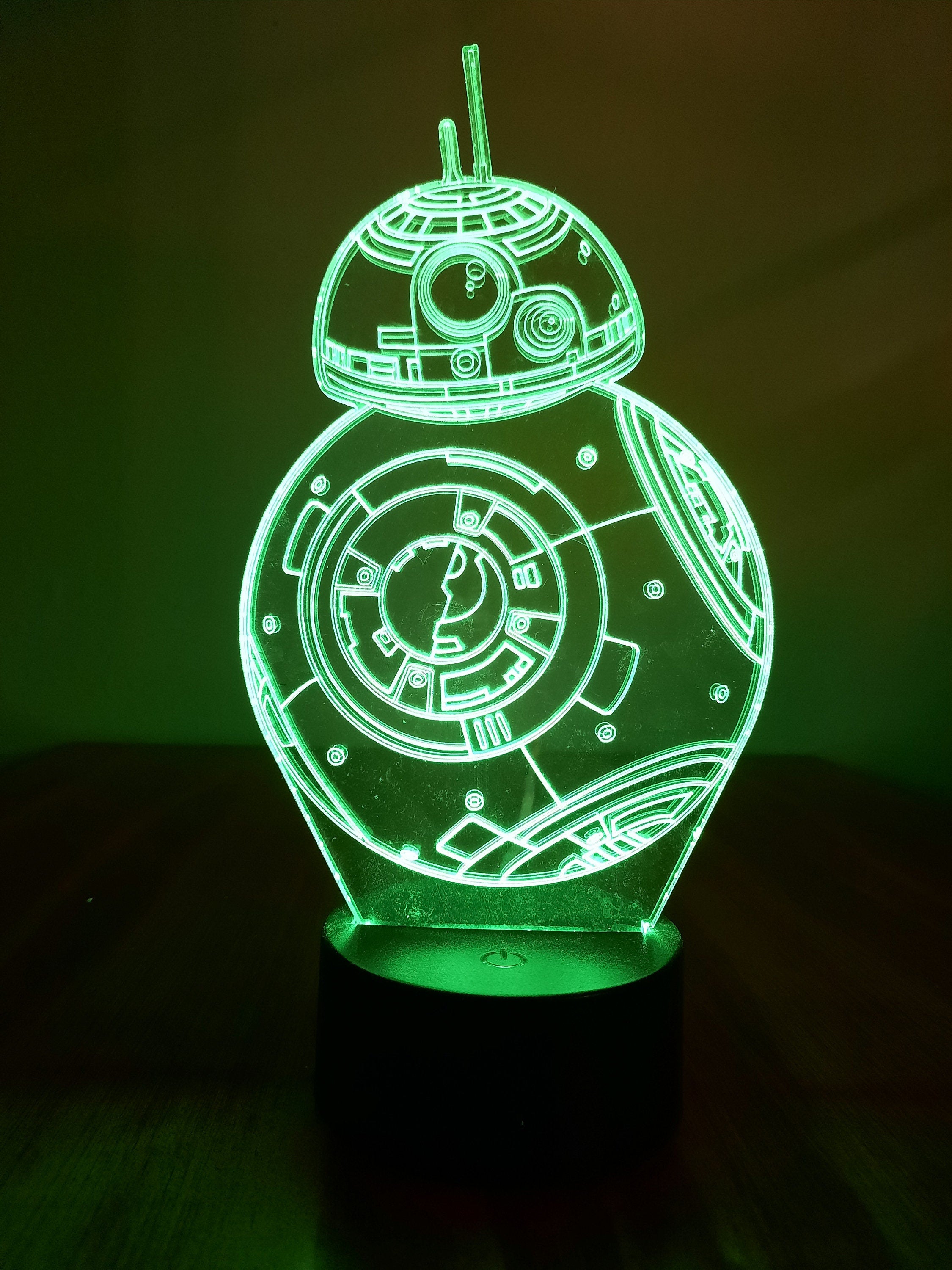 Awesome "Star Wars BB-8 Robot" 3D LED Lamp (1248) - FREE Shipping!