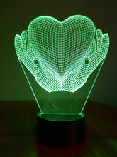 Load image into Gallery viewer, Awesome &quot;Hands Holding a Heart&quot; LED Lamp (1104) - FREE SHIPPING!