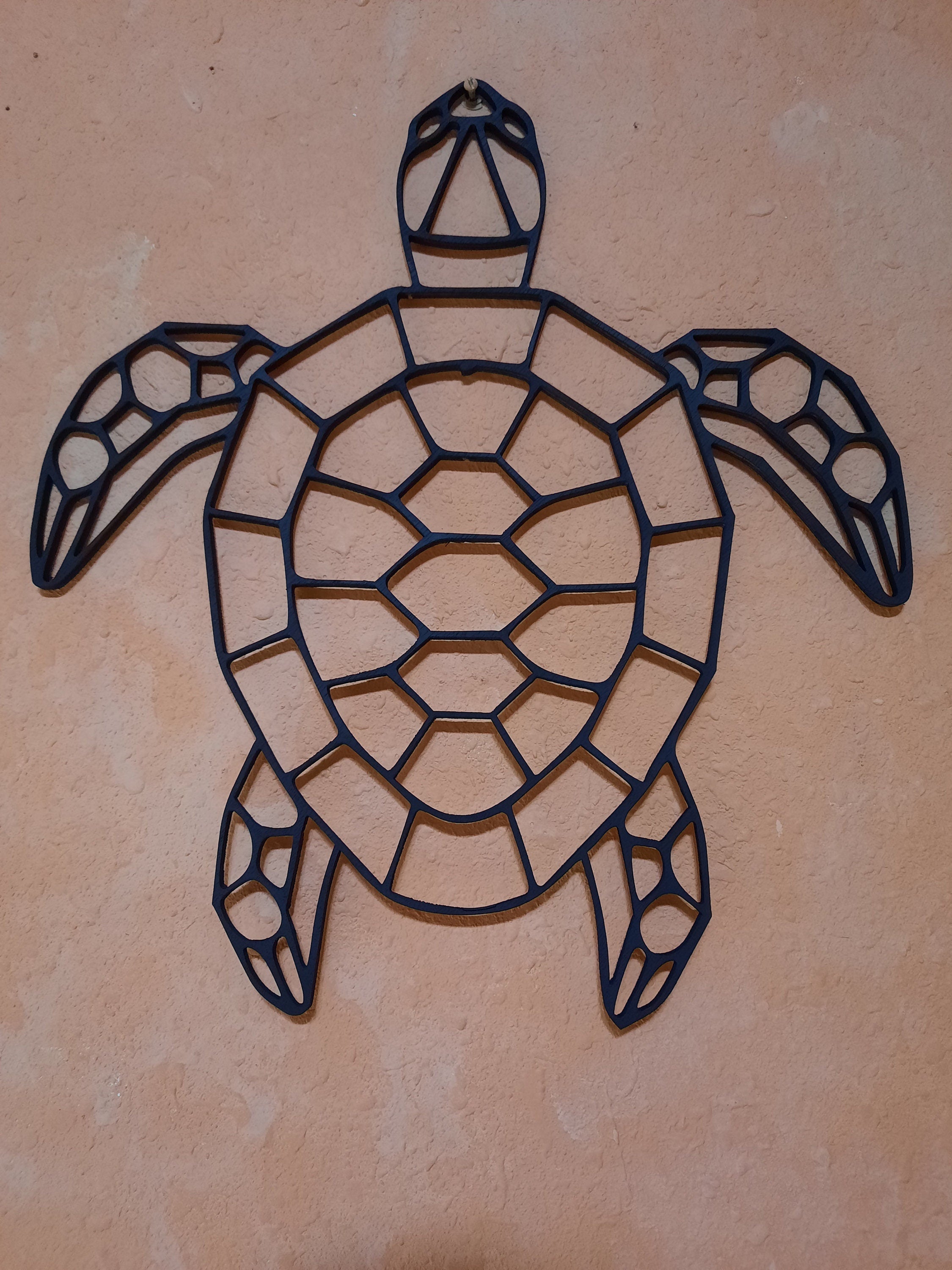 Art Deco Turtle Polygon Wall Décor (E0013647)