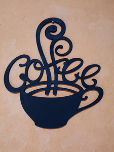 Art Deco Coffee Cup Polygon Wall Décor (E0013012)