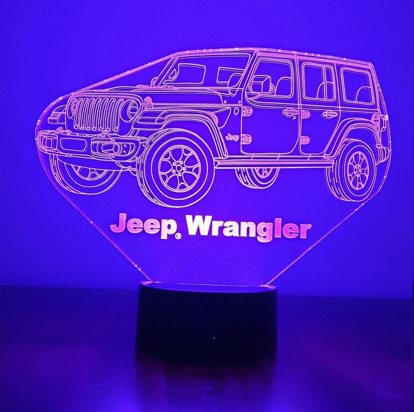 Awesome "Jeep Wrangler" 3D LED lamp (1282) - FREE SHIPPING!