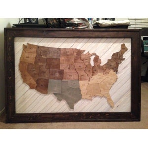 Large "Adventure Awaits" Picture Ready 50 State Wooden USA Puzzle (831-39) - FREE SHIPPING